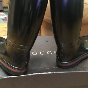 Gucci men rain boots size 10